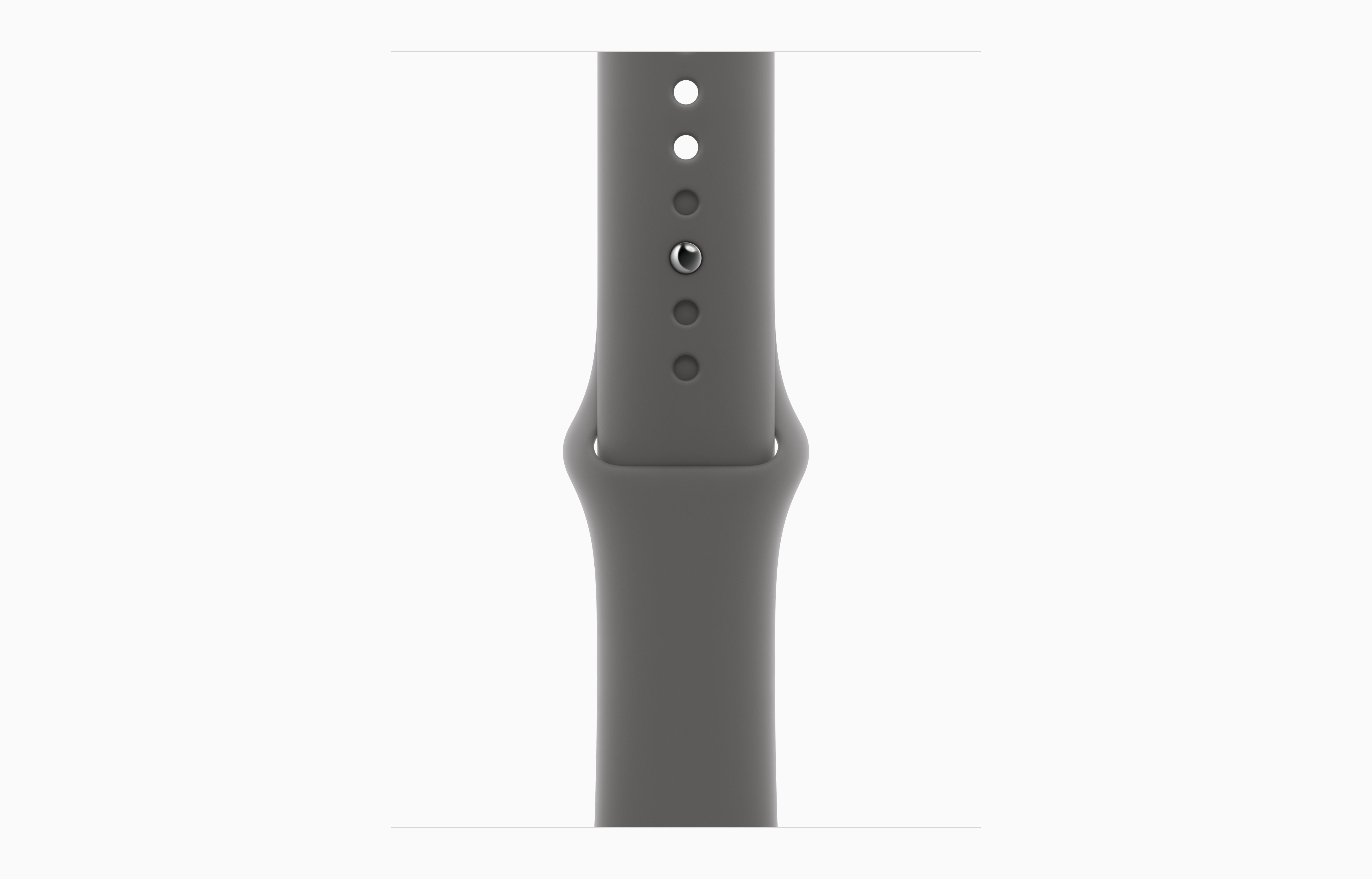 Obrázek Apple Watch Series 10 GPS + Cellular 46mm Přírodní titan se skálově šedým sportovním řemínkem - M/L