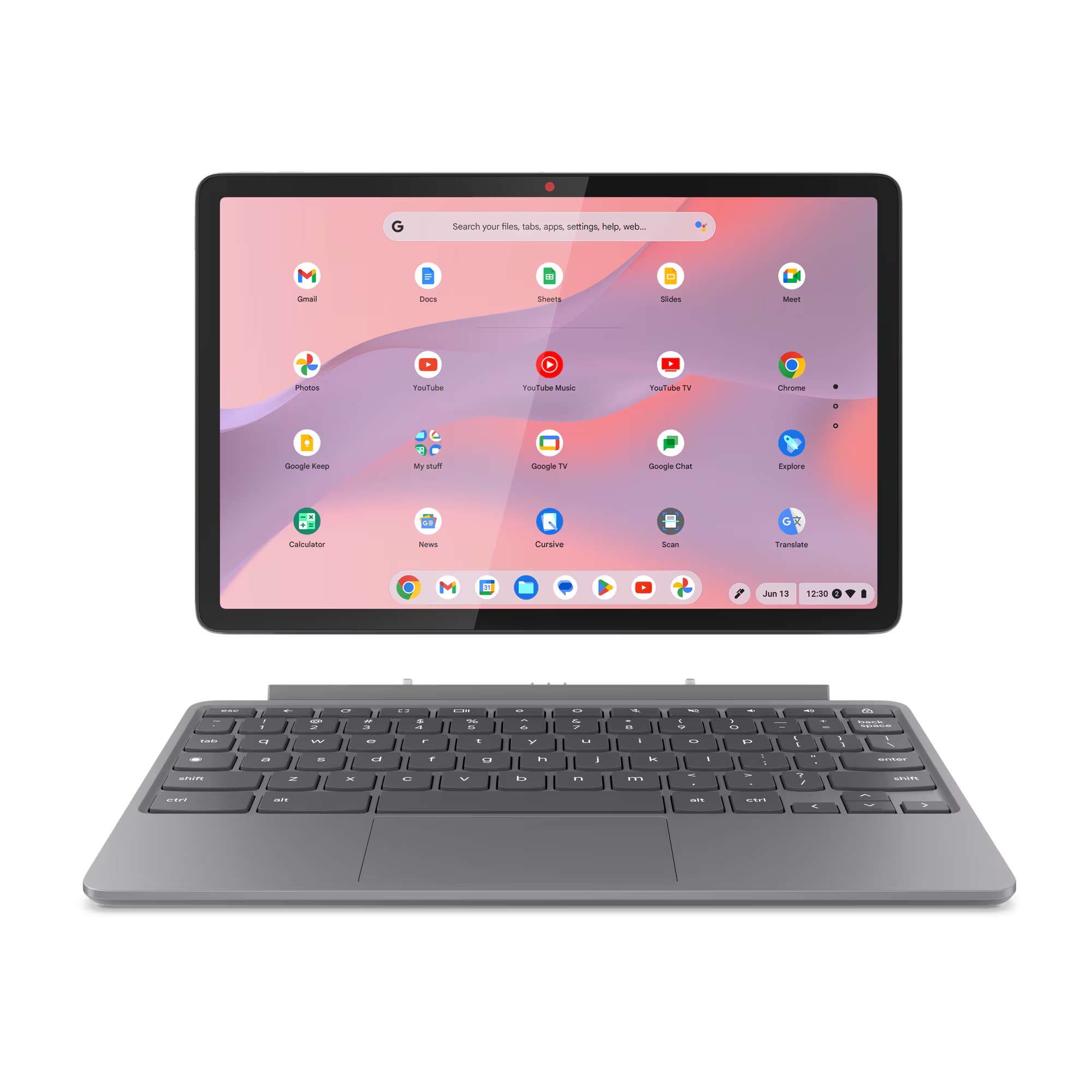 Lenovo Chromebook Duet/11M889/Kompanio 838/10,95"/WUXGA/T/8GB/128GB eMMC/Mali G57/Chrome/Gray/2R