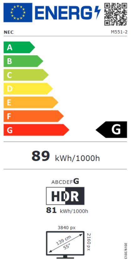 Obrázek 55" LED NEC M551-2,3840x2160, 24/7, 500cd