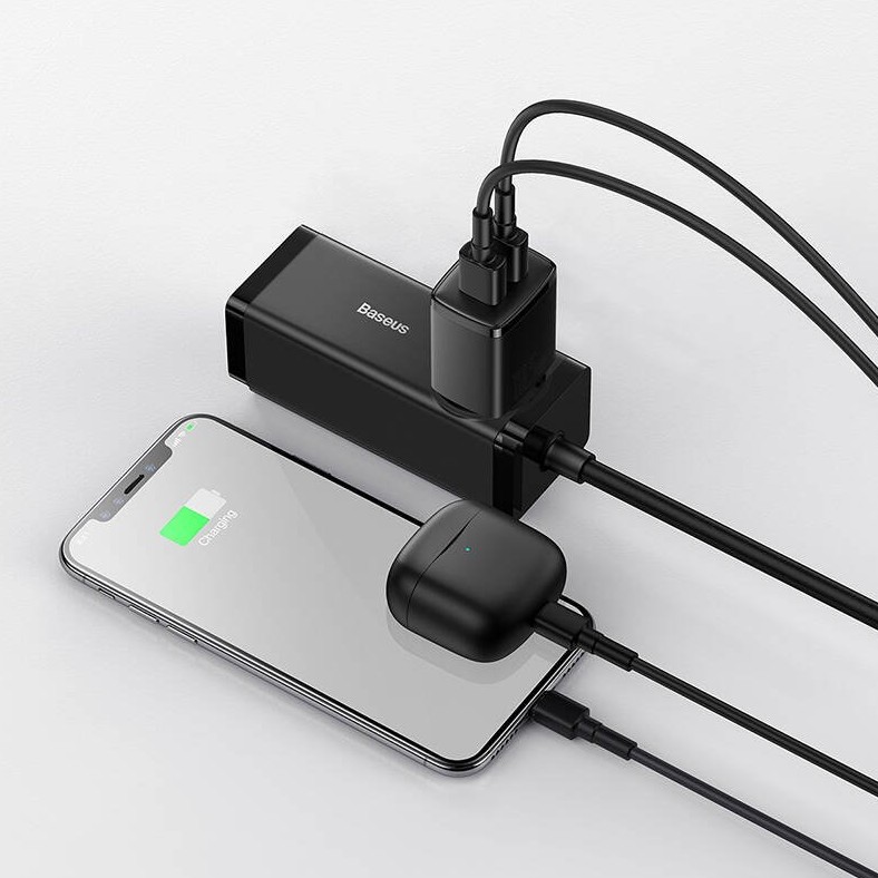 Obrázek Baseus nabíječka do sítě Compact 2xUSB 10,5W černá
