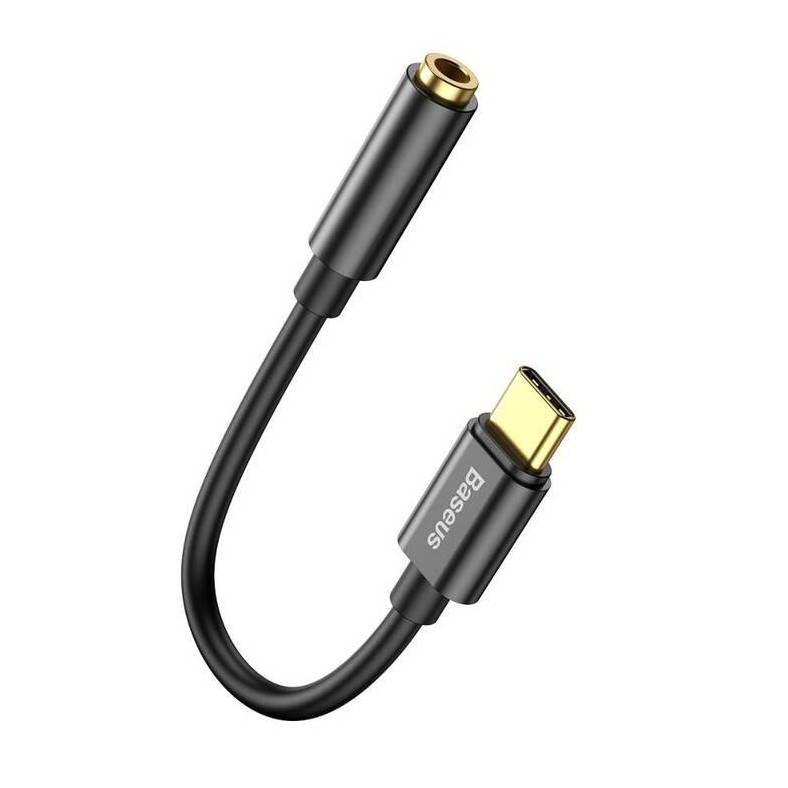 Obrázek Baseus audio adaptér z USB-C na Jack 3,5mm černý