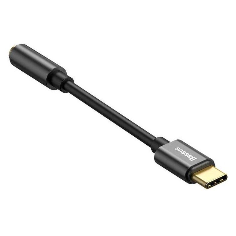 Obrázek Baseus audio adaptér z USB-C na Jack 3,5mm černý