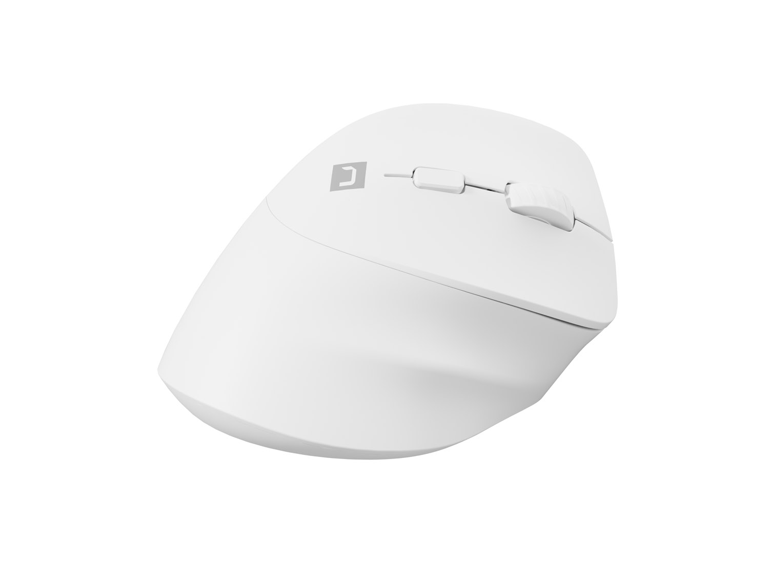 Obrázek Bezdrátová myš Natec CRAKE 2/Kancelářská/Optická/2 400 DPI/USB+BT/Bílá/Vertikální/Optická/Pro pravák