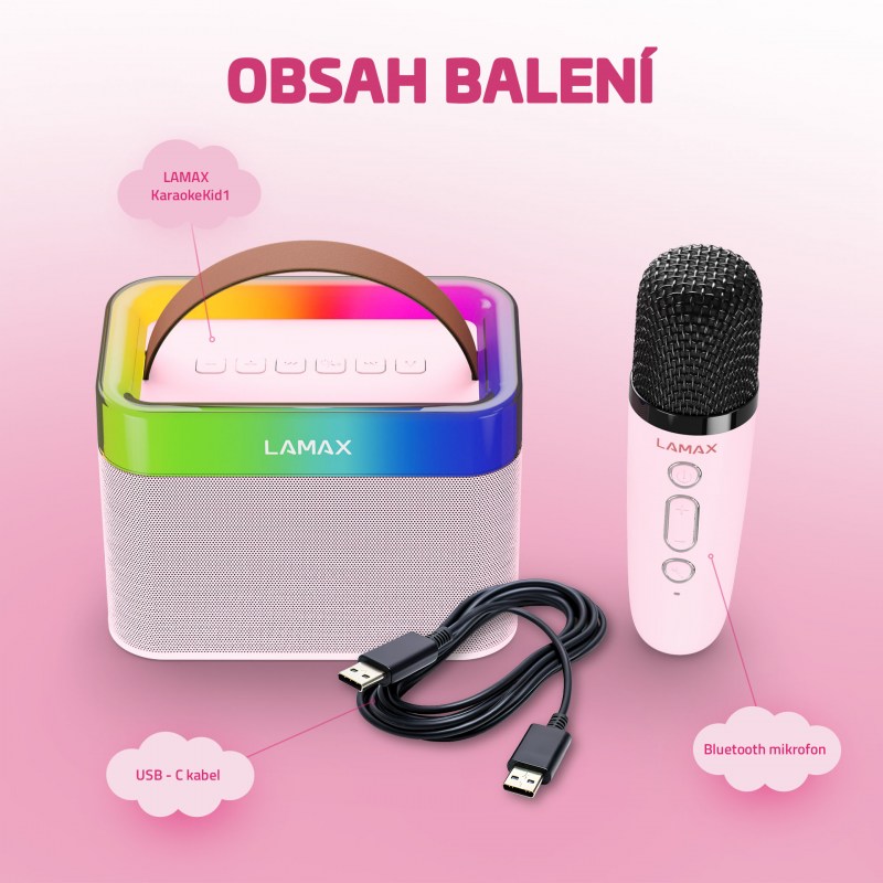 Obrázek LAMAX KaraokeKid1 Pink