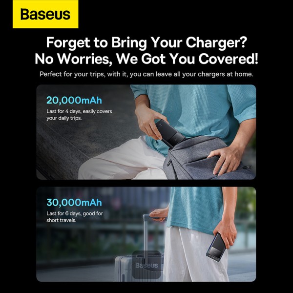 Obrázek Baseus power banka Star-Lord 30000 mAh 22,5W USB/USB-C černá