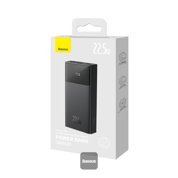 Obrázek Baseus power banka Star-Lord 30000 mAh 22,5W USB/USB-C černá