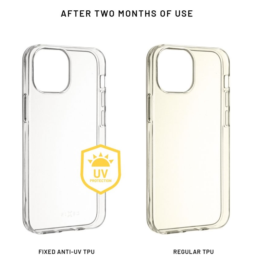 Obrázek TPU gelový kryt FIXED Story AntiUV pro Apple iPhone 16, čirý