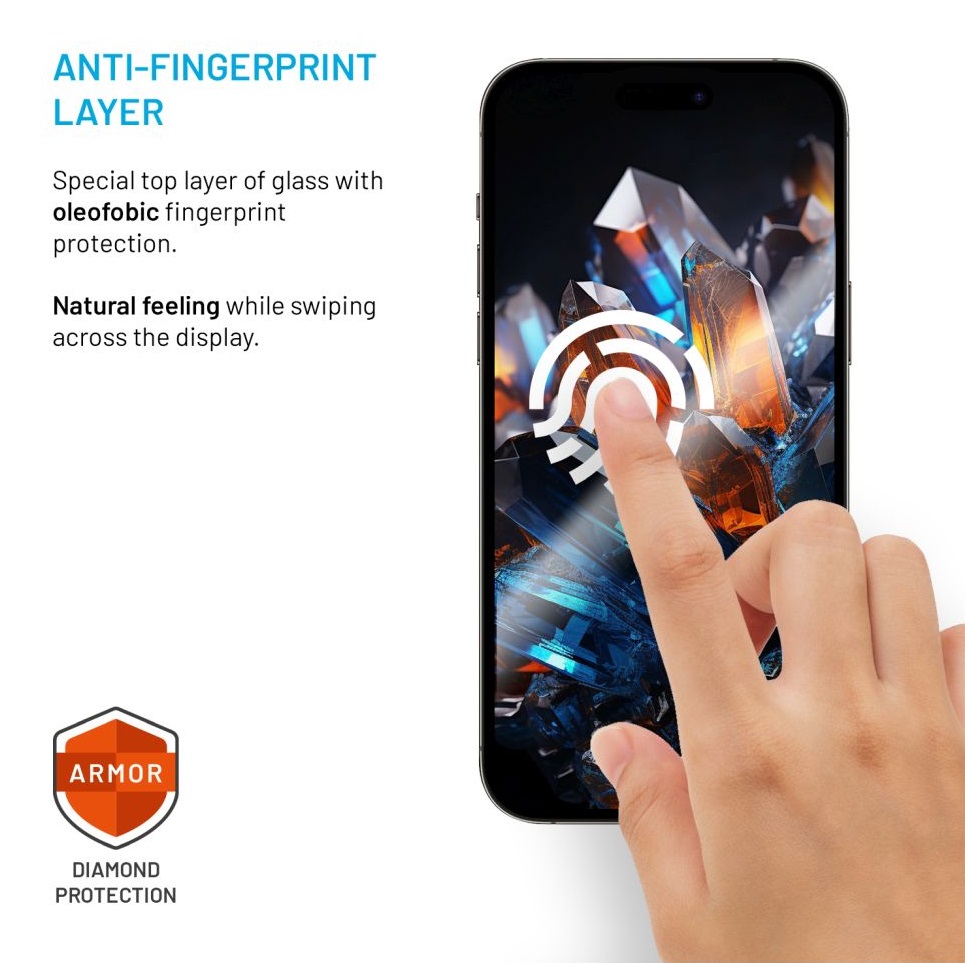 Obrázek FIXED Armor s Anti-dust aplikátorem a AR vrstvou pro Apple iPhone 16 Pro Max, černé