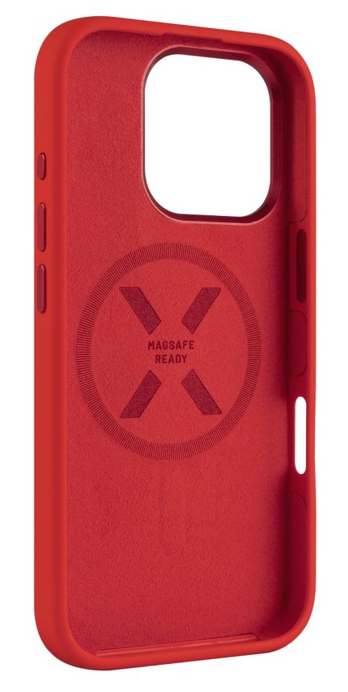 Obrázek Zadní kryt FIXED MagFlow s podporou MagSafe pro Apple iPhone 16 Pro, červený