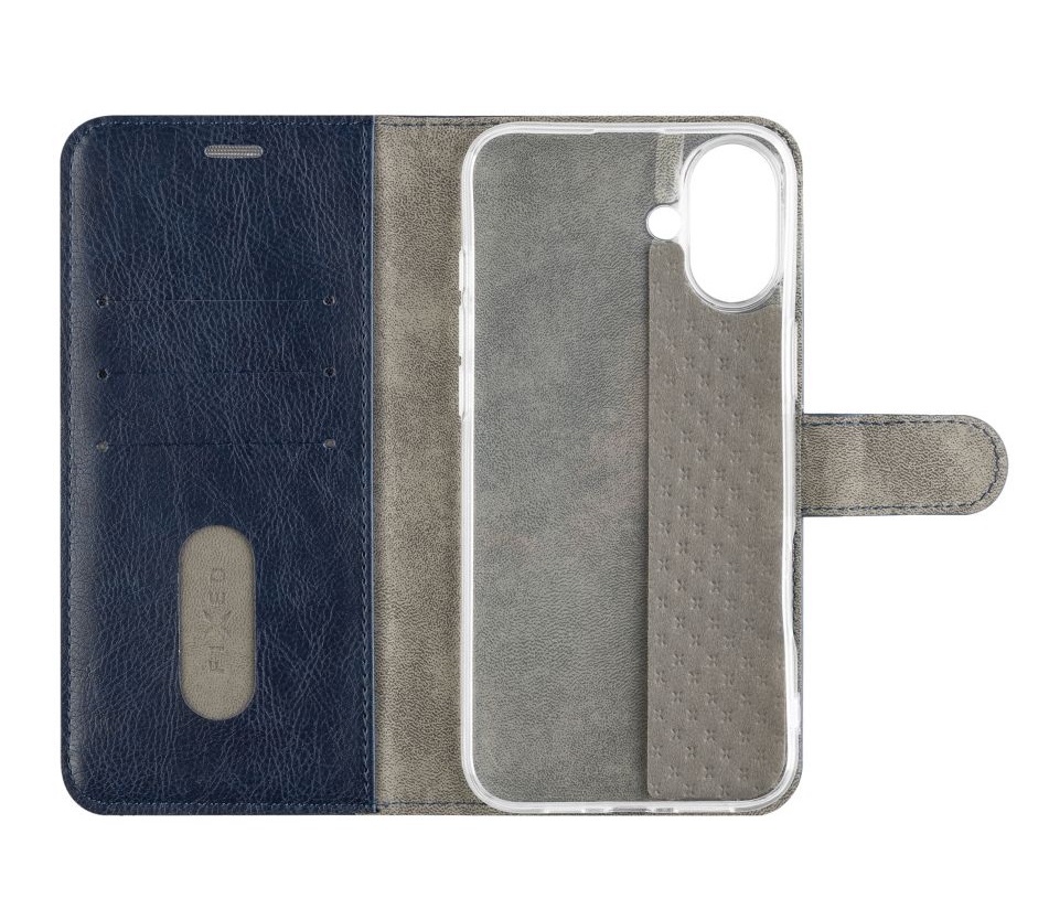 Obrázek Pouzdro typu kniha FIXED Opus pro Apple iPhone 16 Plus, modré