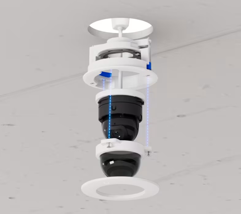 Obrázek Ubiquiti UACC-G5-Dome-Ultra-FM-SB-W - G5 Dome Ultra Flush Mount, Zápustný držák, kouřové sklo