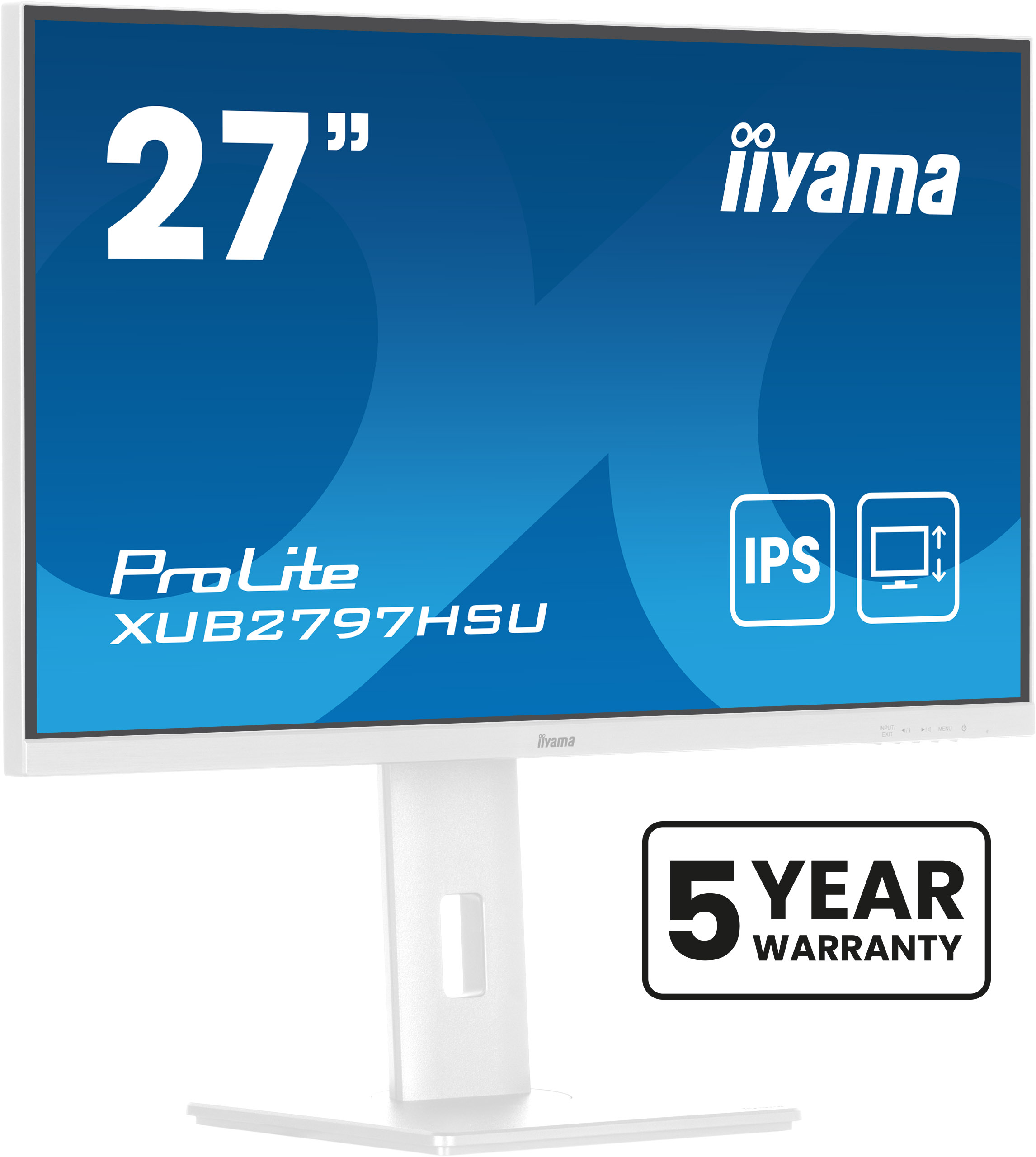 Obrázek iiyama ProLite/XUB2797HSU-W2/27"/IPS/FHD/100Hz/1ms/White/3R