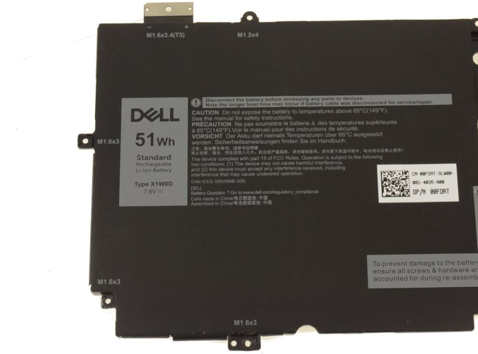 Obrázek Dell Baterie 4-cell 51W/HR LI-ION pro XPS