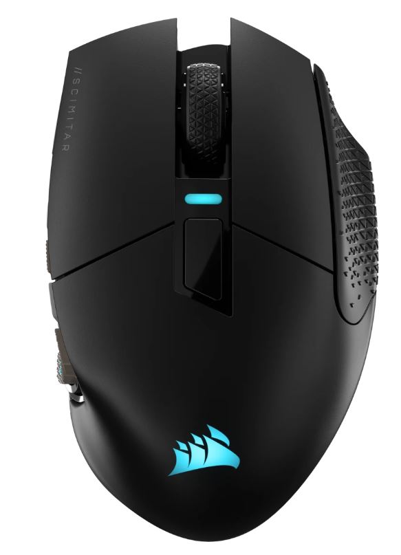 Obrázek Corsair SCIMITAR ELITE/Herní/Optická/Pro praváky/26 000 DPI/Drátová+bezdrátová/Černá
