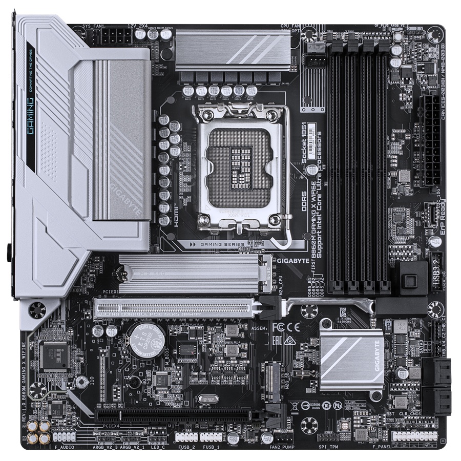 Obrázek GIGABYTE B860M GAMING X WIFI6E/LGA 1851/mATX