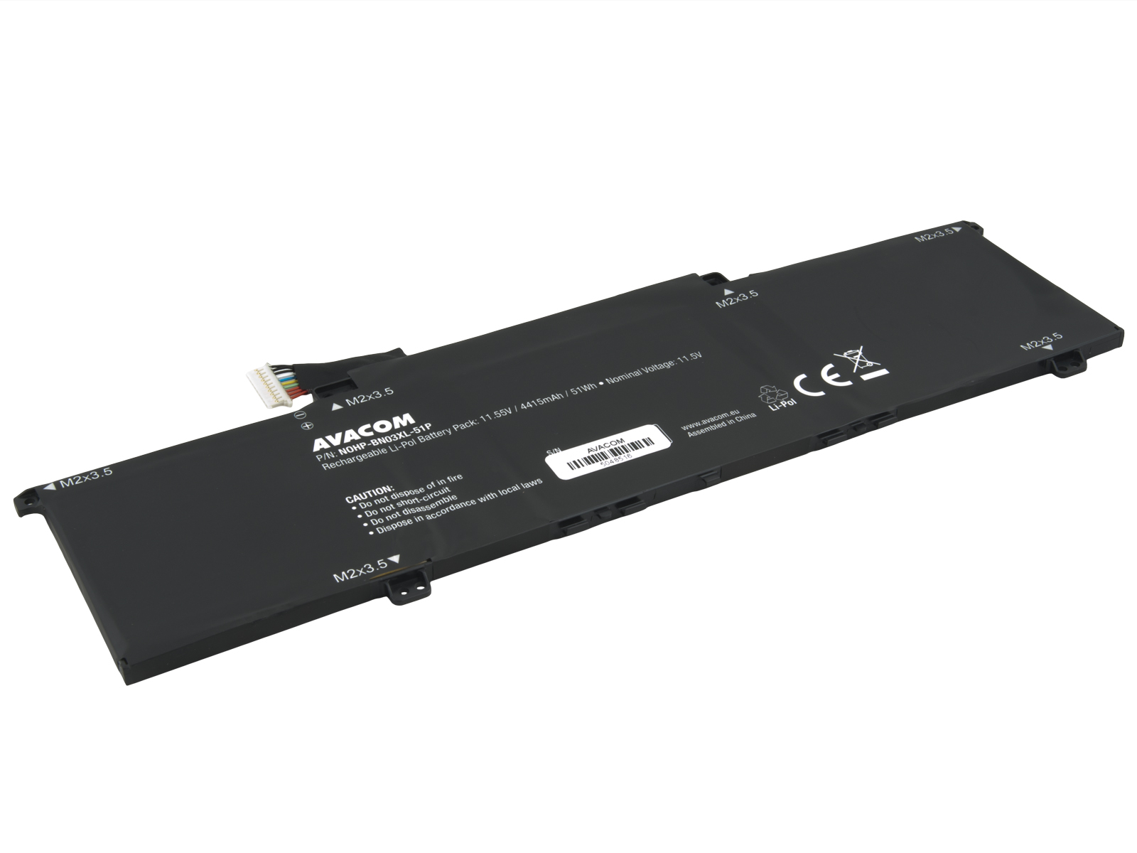 Obrázek Baterie AVACOM pro HP Envy x360 15-ay Series BN03XL Li-Pol 11,55V 4415mAh 51Wh