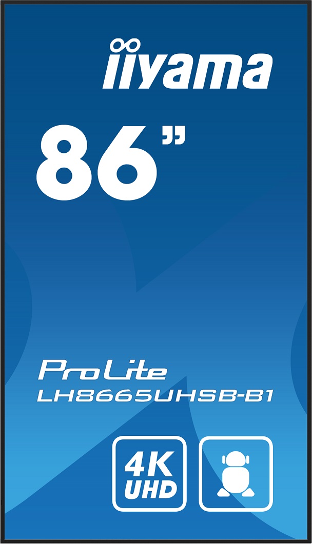 Obrázek 86" iiyama LH8665UHSB-B1:IPS,4K UHD,Android,24/7
