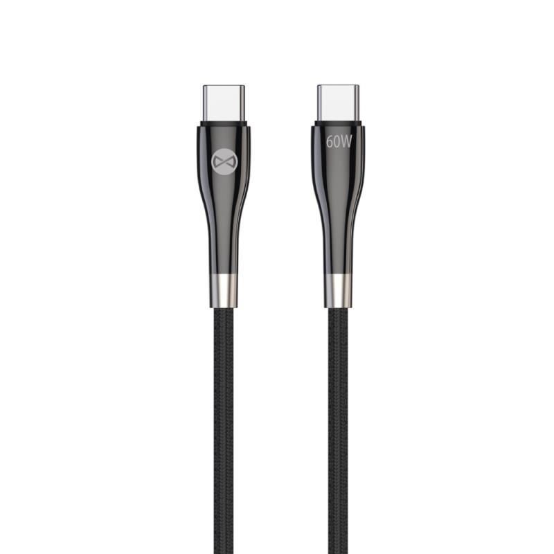 Obrázek Datový kabel Forever USB-C/USB-C 1m 60W černý