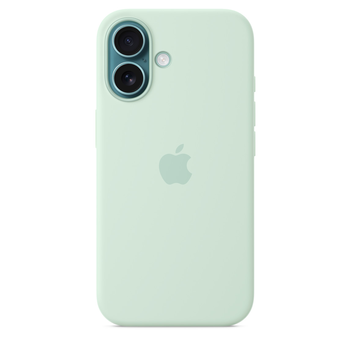 iPhone 16 Silicone Case with MS - Aquamarine