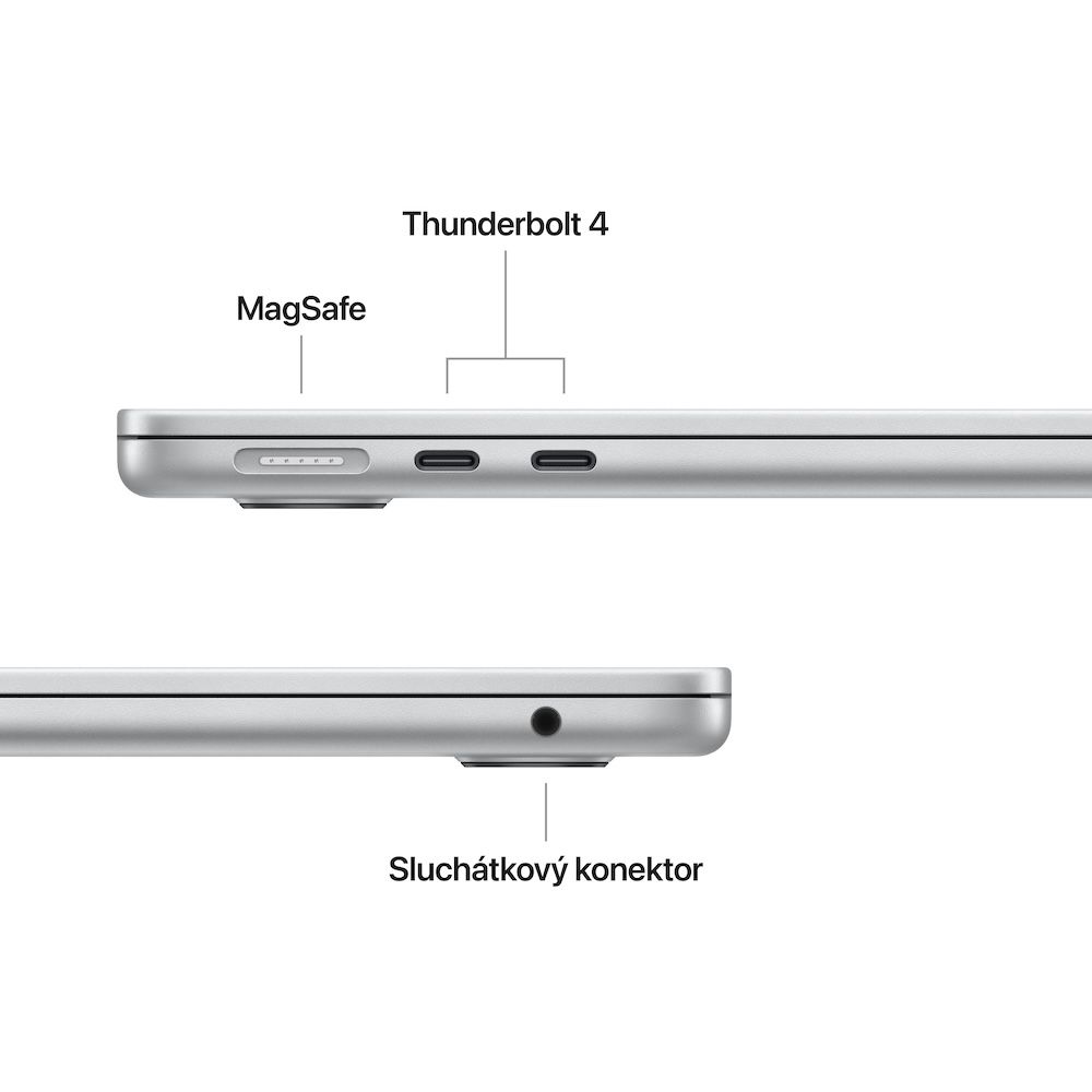 Obrázek MacBook Air 13" Apple M4 10core CPU, 10core GPU, 16GB, 512GB SSD, CZ, stříbrný