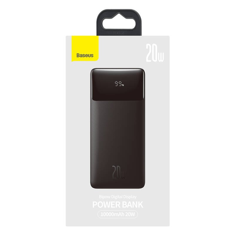 Obrázek Baseus PPBD050301 Bipow Digital Display Powerbanka 10000mAh 20W Black