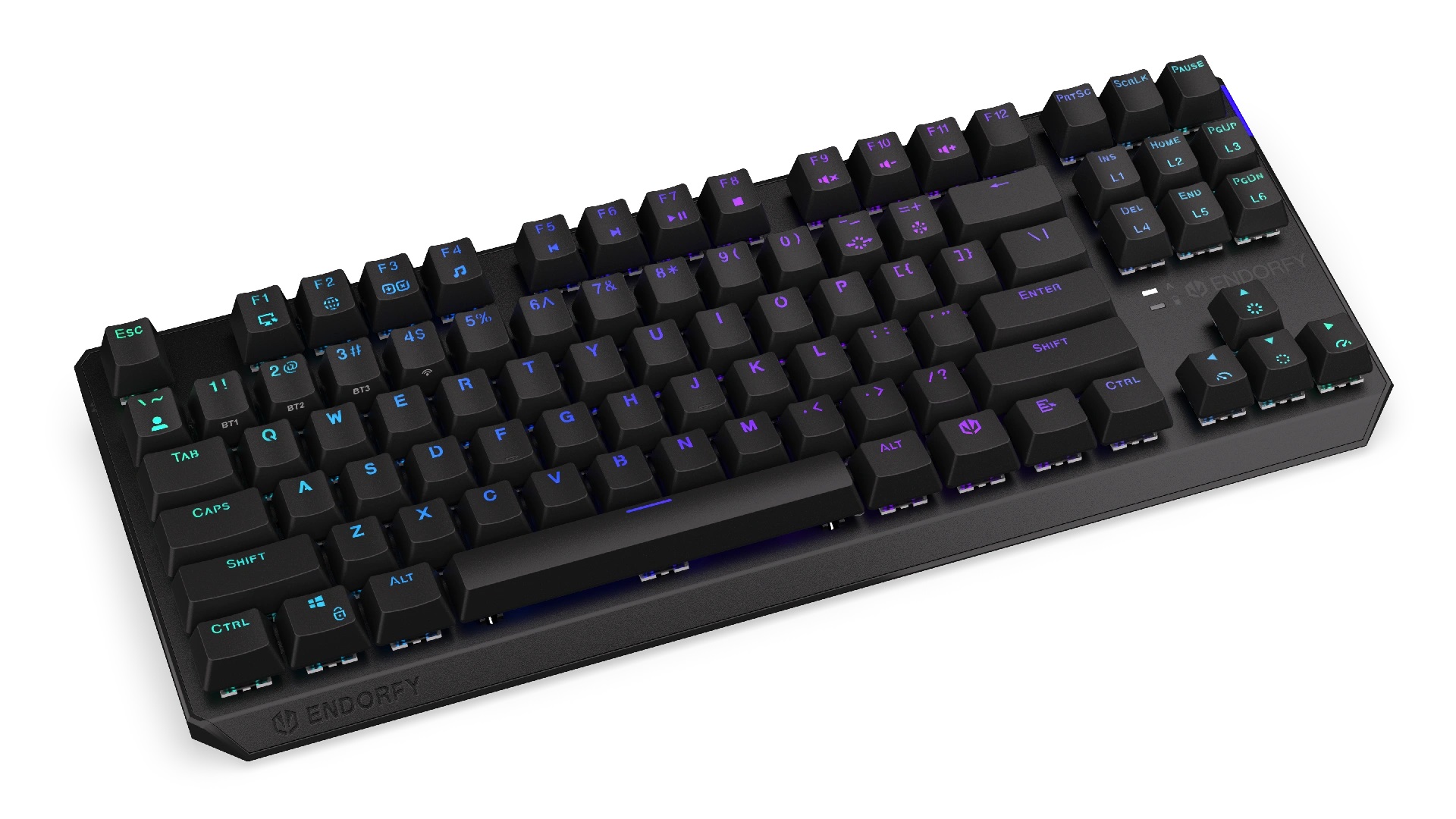 Obrázek Endorfy Thock TKL Red/Drátové/Bezdrátové/US layout/Černá