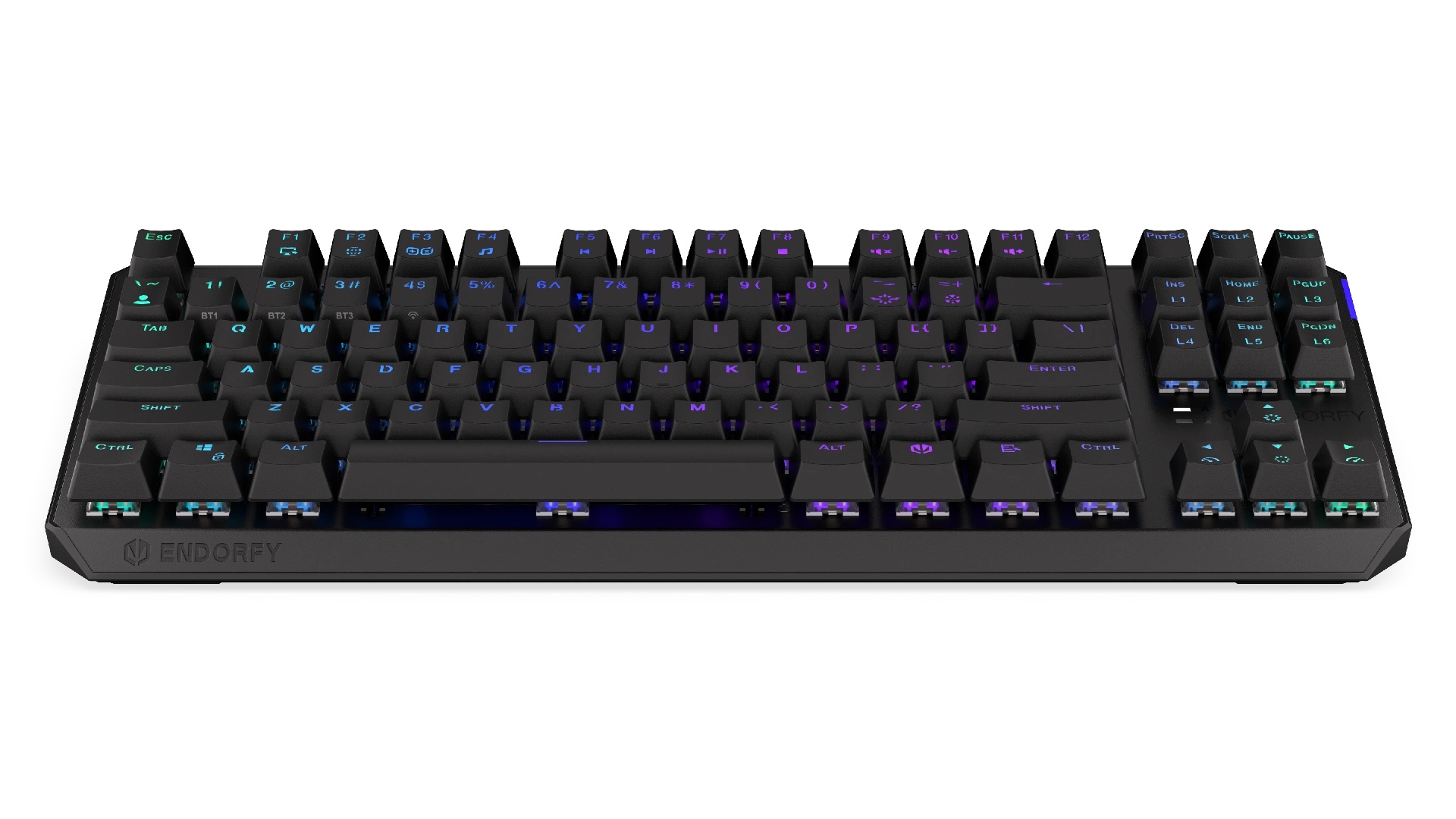 Obrázek Endorfy Thock TKL Red/Drátové/Bezdrátové/US layout/Černá