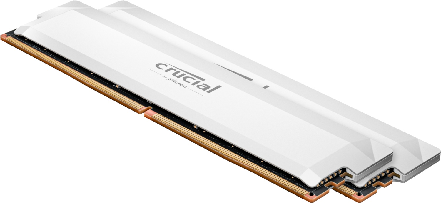 Crucial Pro OC/DDR5/64GB/6400MHz/CL40/2x32GB/White