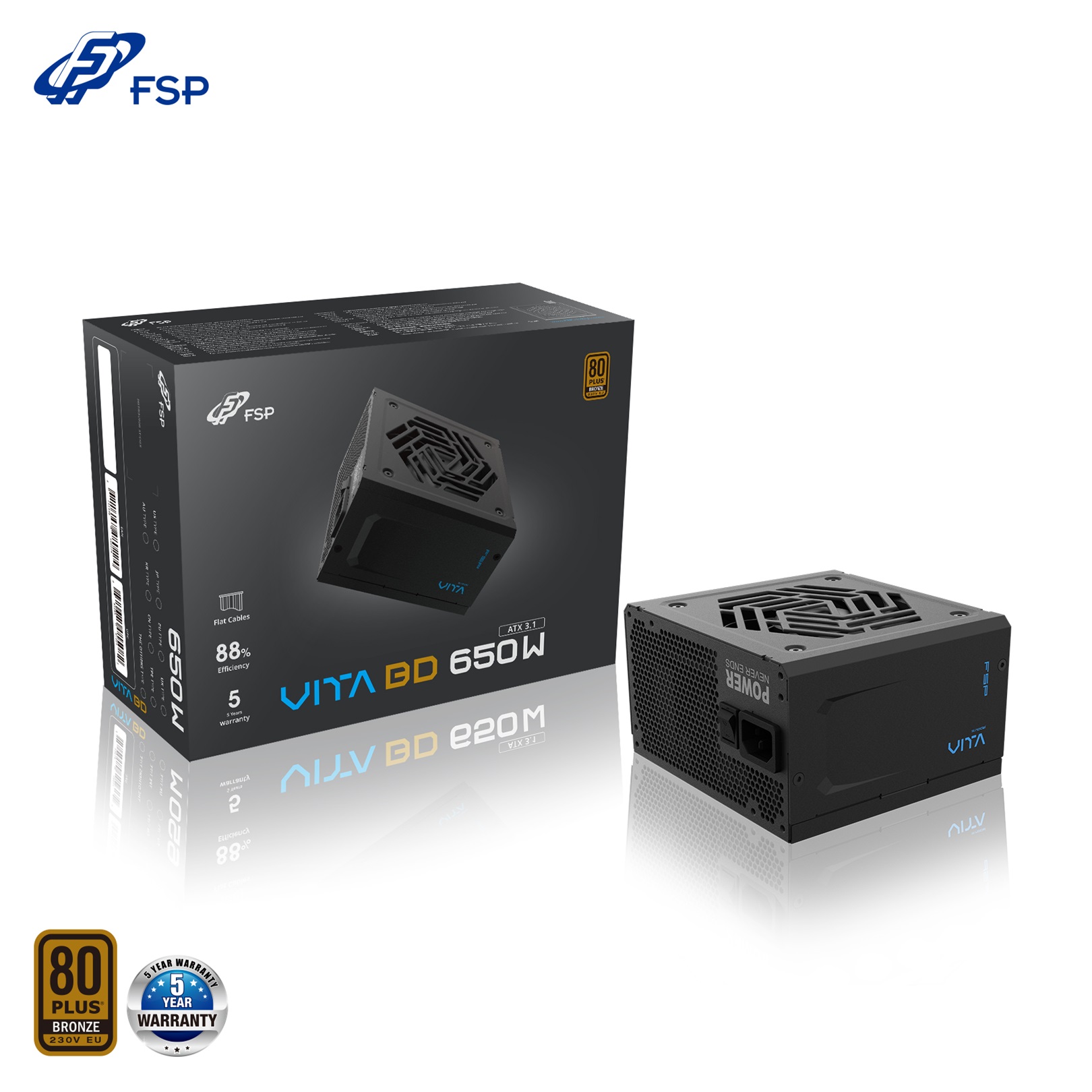 FSP VITA BD/650W/ATX 3.1/80PLUS Bronze 230V/Retail