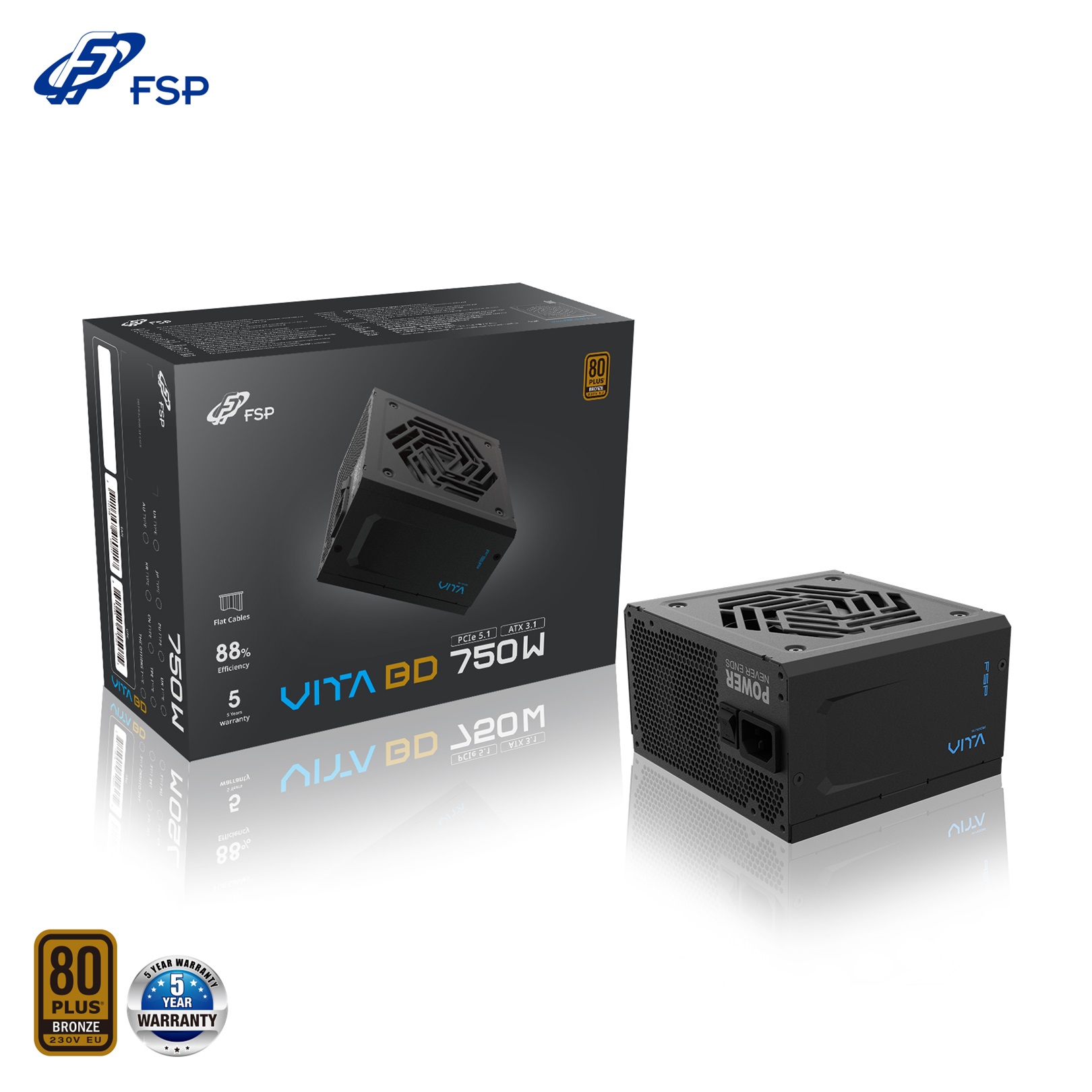 FSP VITA BD/750W/ATX 3.1/80PLUS Bronze 230V/Retail