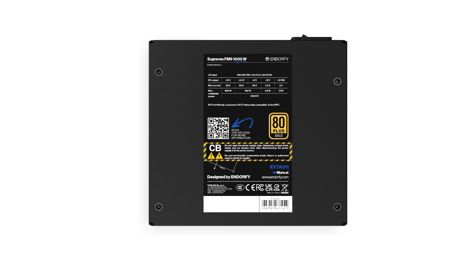 Obrázek Endorfy Supremo FM8 Gold 1000W 80+ Gold