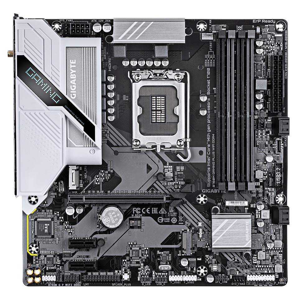 Obrázek GIGABYTE B760M GAMING PLUS WIFI DDR4/LGA 1700/mATX