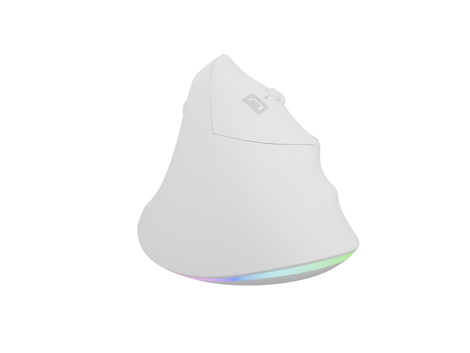 Obrázek Vertikální myš Natec CRAKE 2 PRO/Vertikální/Optická/Pro praváky/12 400 DPI/Drátové USB-A/Bílá