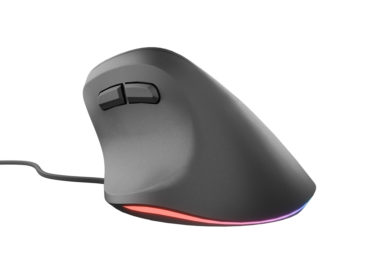 Obrázek Vertikální myš Natec CRAKE 2 PRO/Vertikální/Optická/Pro praváky/12 400 DPI/Drátové USB-A/Černá
