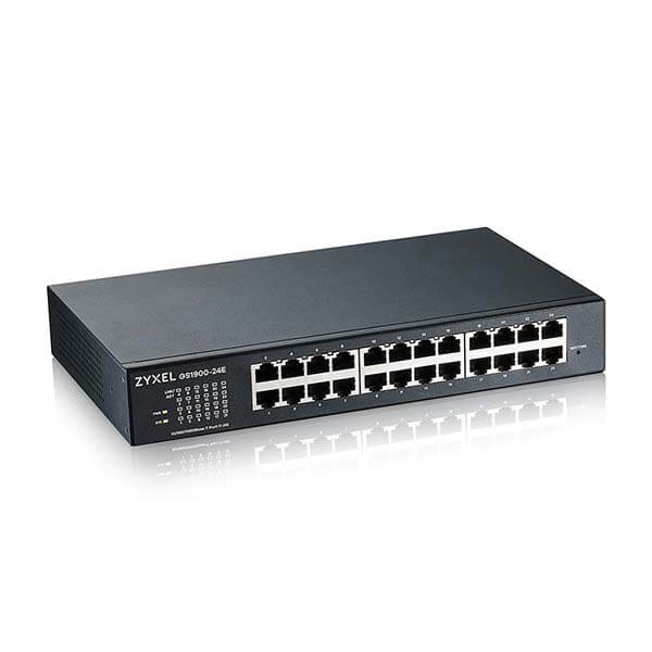 Obrázek ZYXEL 24xGb IPv6 fanless smart swtch GS1900-24E v3