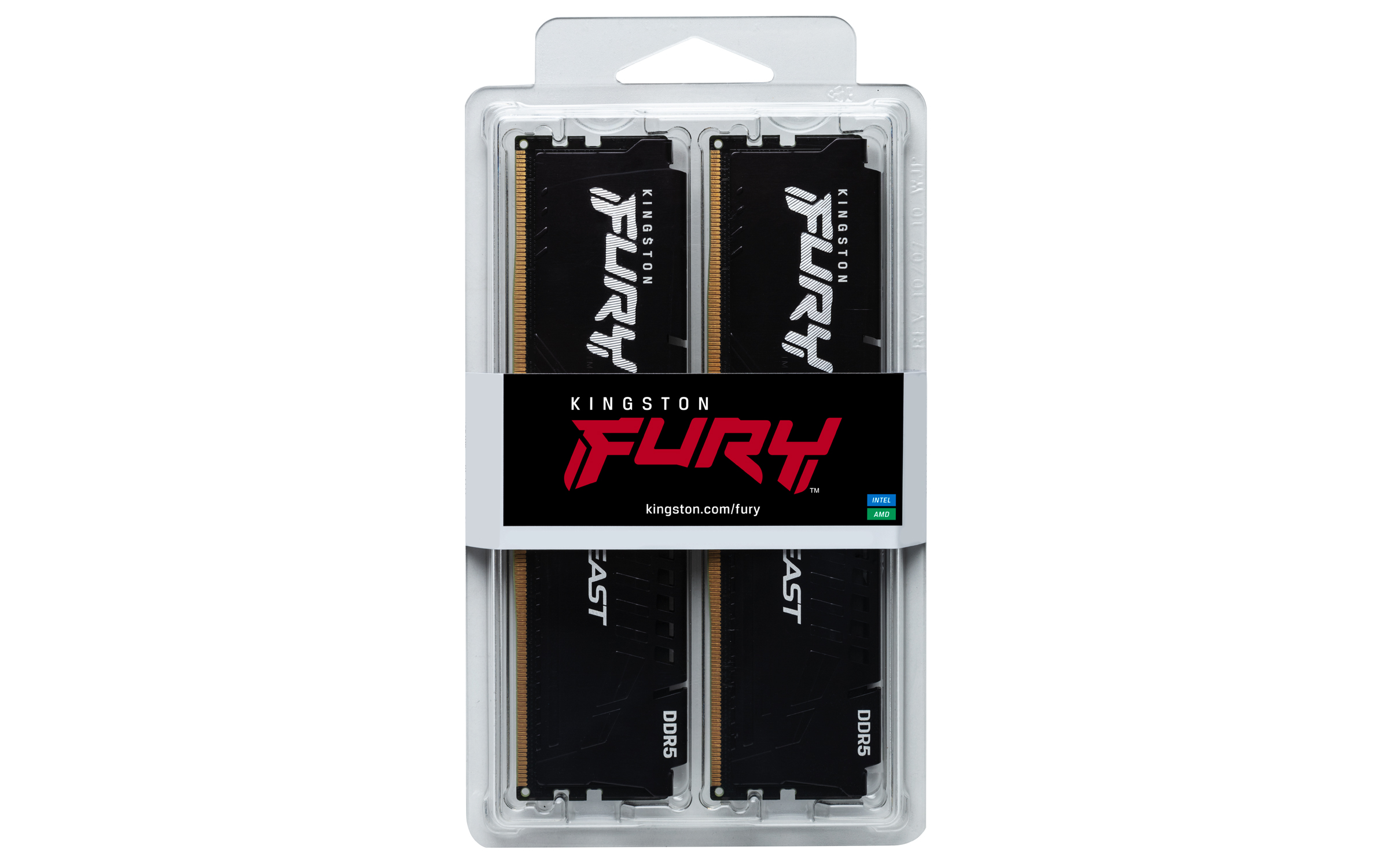 Obrázek Kingston FURY Beast EXPO/DDR5/128GB/5600MHz/CL36/2x64GB/Black