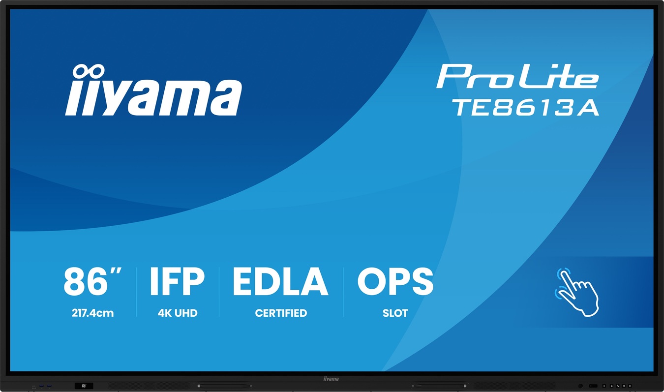 86" iiyama TE8613A-B1AG:IPS,4K,40P,EDLA