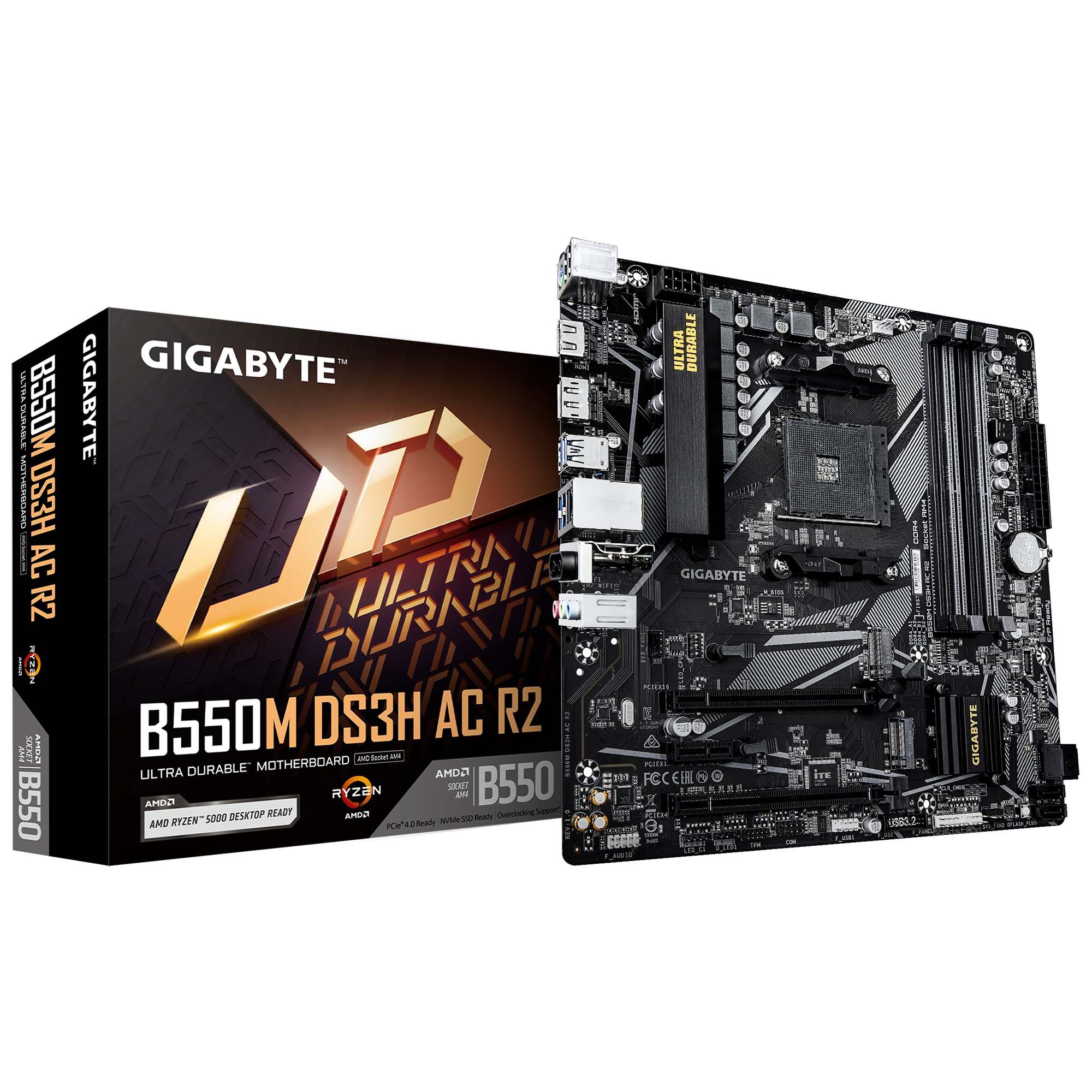 Zobrazit podrobnosti pro GIGABYTE B550M DS3H AC R2/AM4/mATX GIGABYTE B550M DS3H AC R2/AM4/mATX