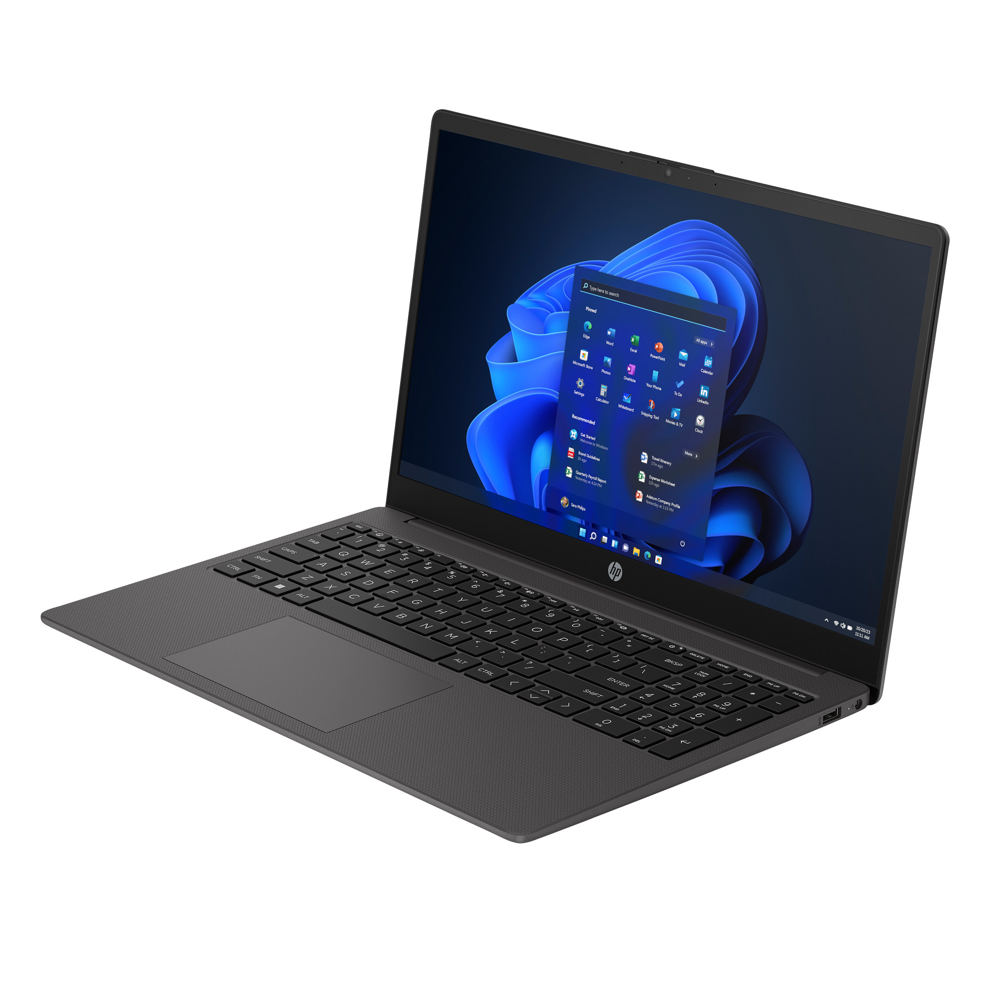 Obrázek HP 255/G10/R5-7530U/15,6"/FHD/16GB/512GB SSD/RX Vega 7/W11H/Slvr-Blck/1R