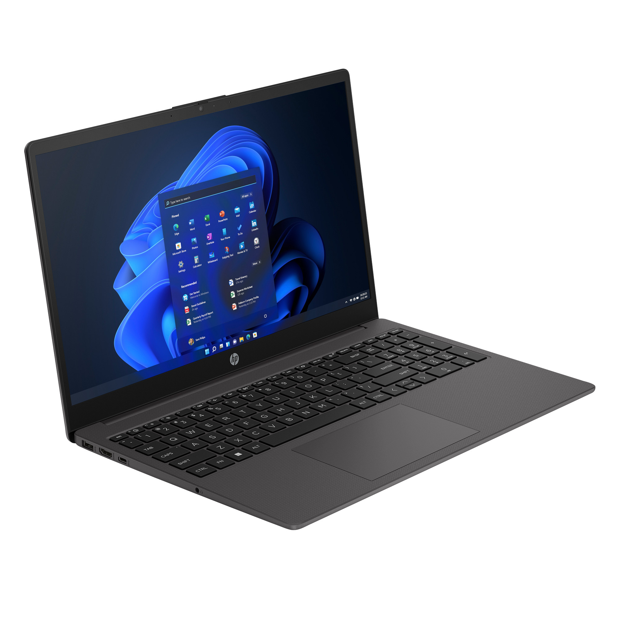 Obrázek HP 255/G10/R5-7530U/15,6"/FHD/16GB/512GB SSD/RX Vega 7/W11H/Slvr-Blck/1R