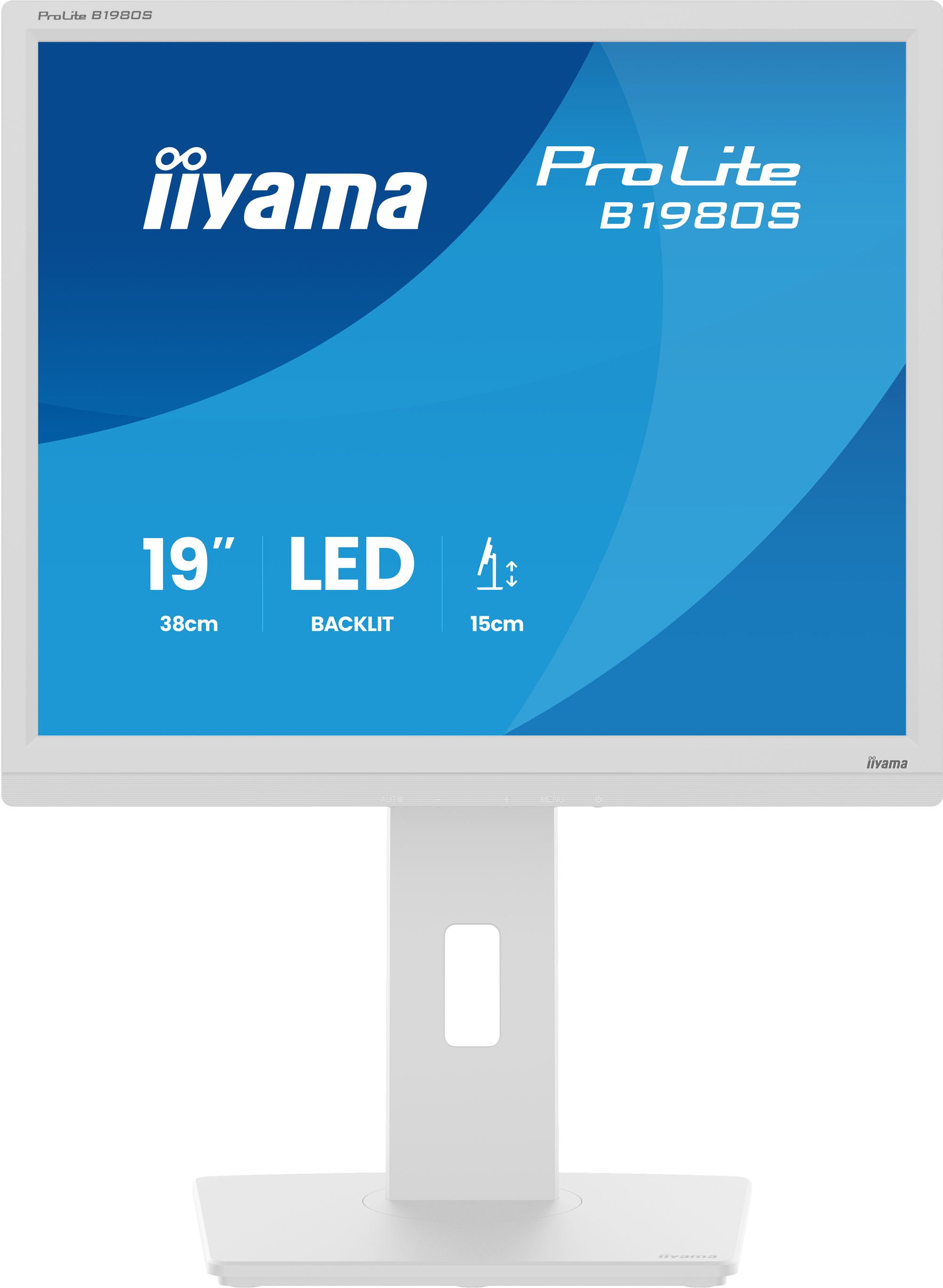 Obrázek iiyama ProLite/B1980S-W1/19"/TN/1280x1024/75Hz/3ms/White/3R