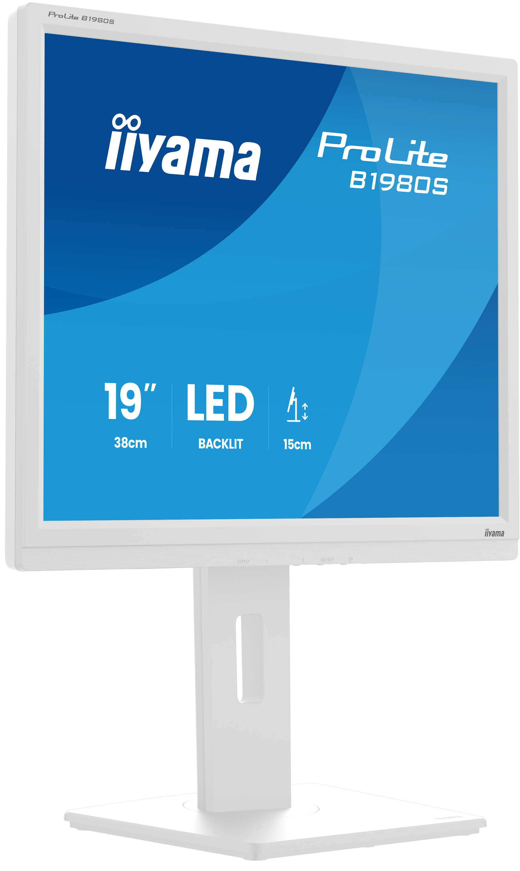 Obrázek iiyama ProLite/B1980S-W1/19"/TN/1280x1024/75Hz/3ms/White/3R