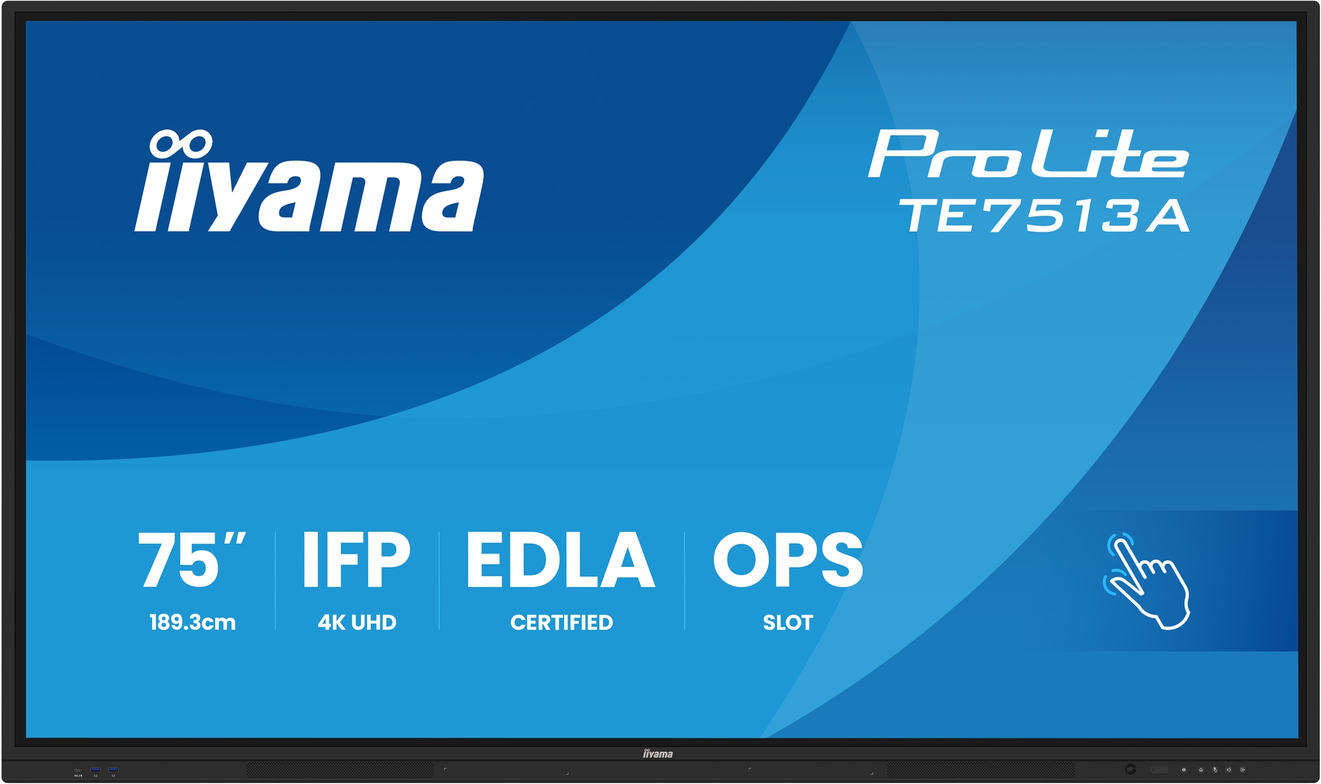 75" iiyama TE7513A-B1AG:IPS,4K,40P,EDLA