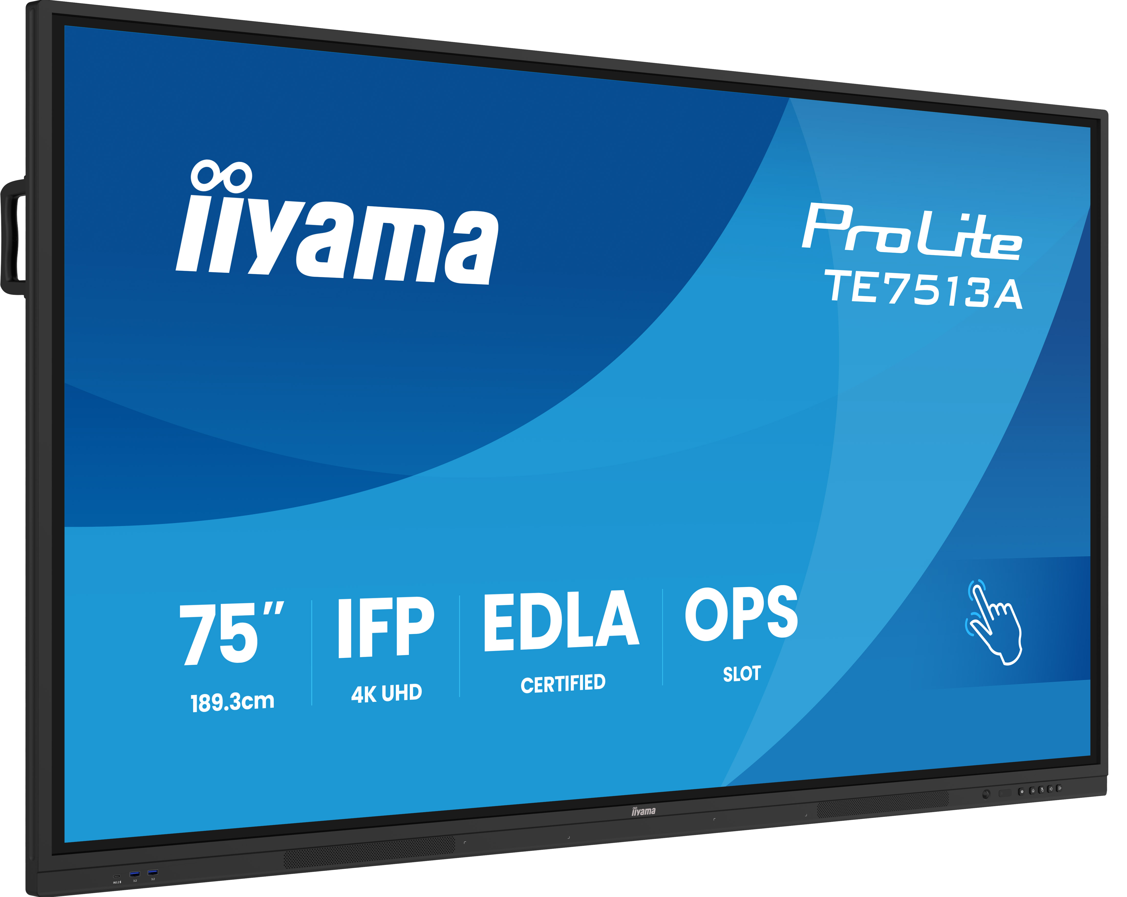 Obrázek 75" iiyama TE7513A-B1AG:IPS,4K,40P,EDLA
