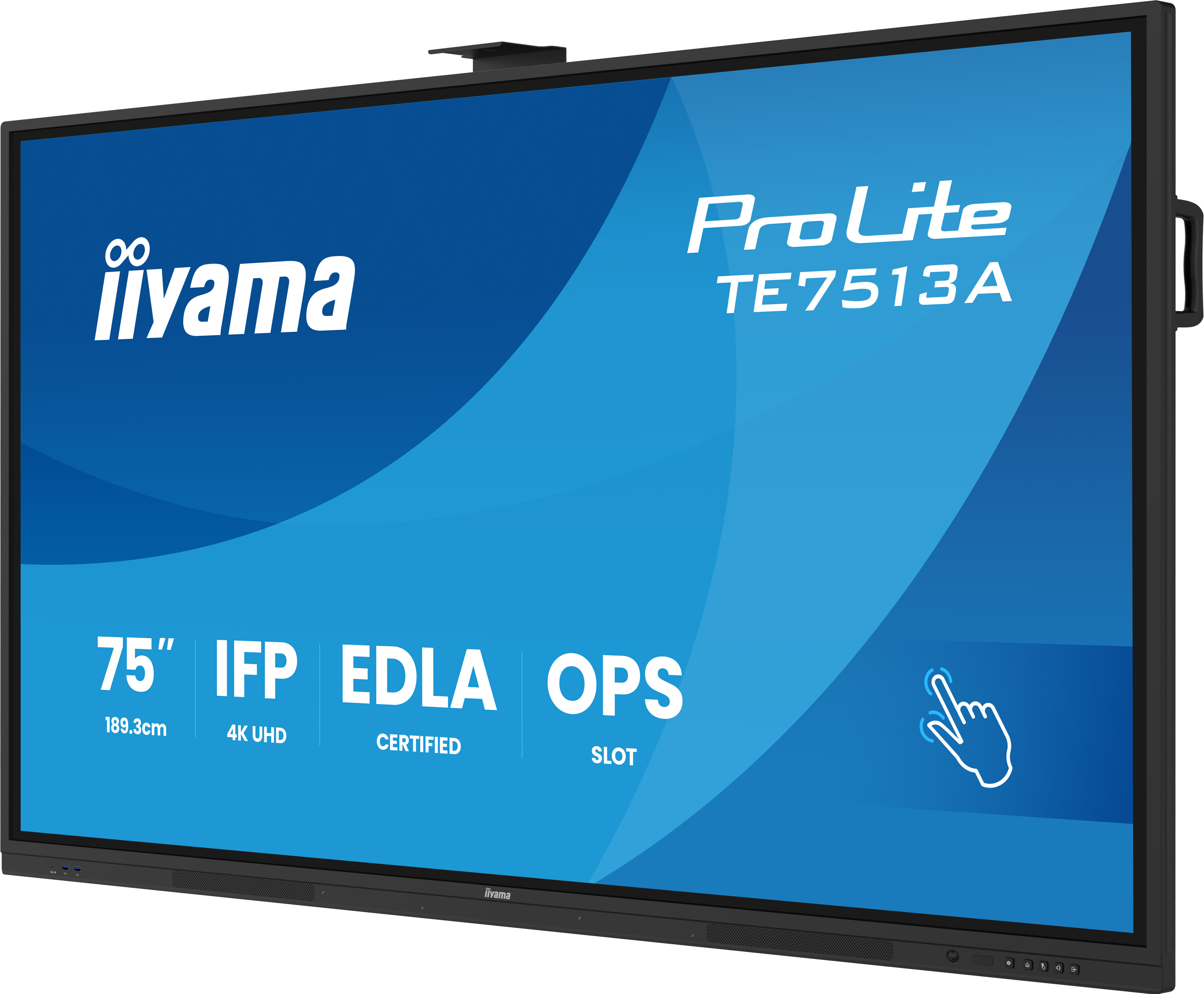 Obrázek 75" iiyama TE7513A-B1AG:IPS,4K,40P,EDLA