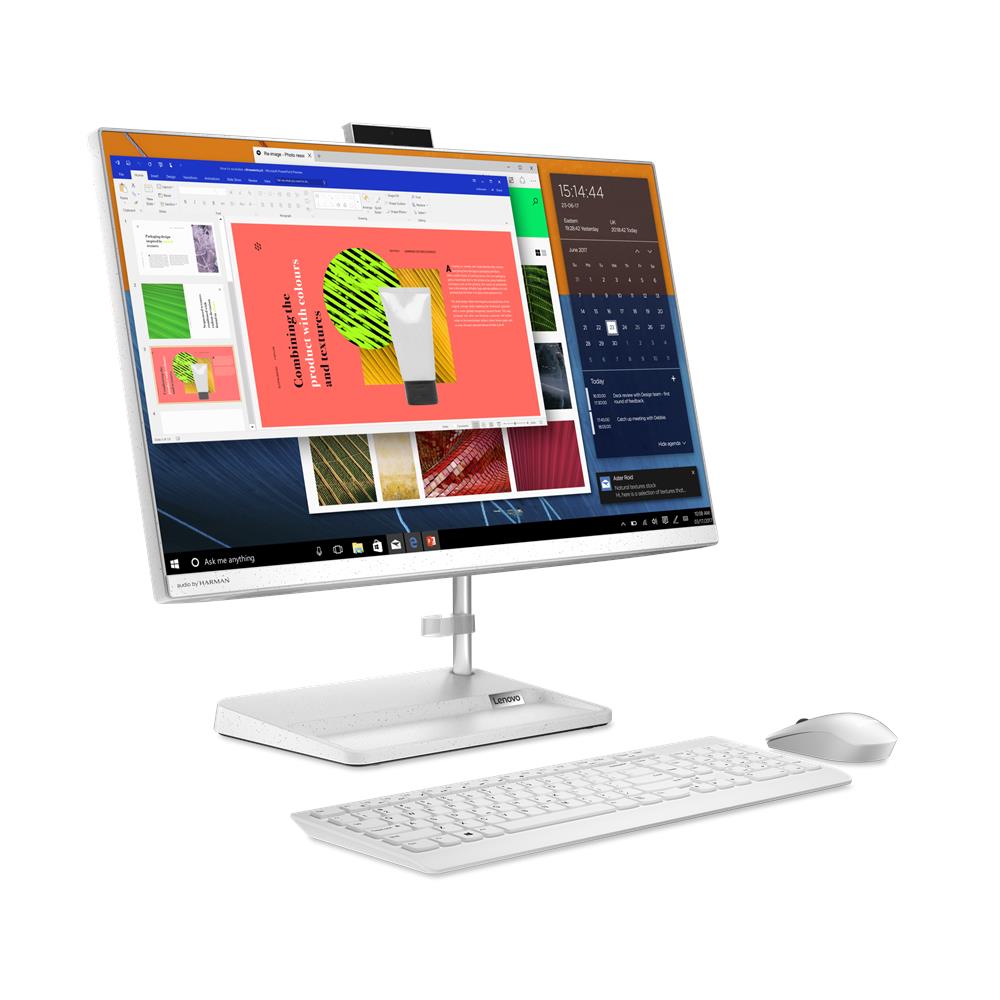 Obrázek Lenovo IdeaCentre/AIO 3 24ALC6/23,8"/FHD/R5-7430U/16GB/1TB/AMD int/W11H/Bílá/2R