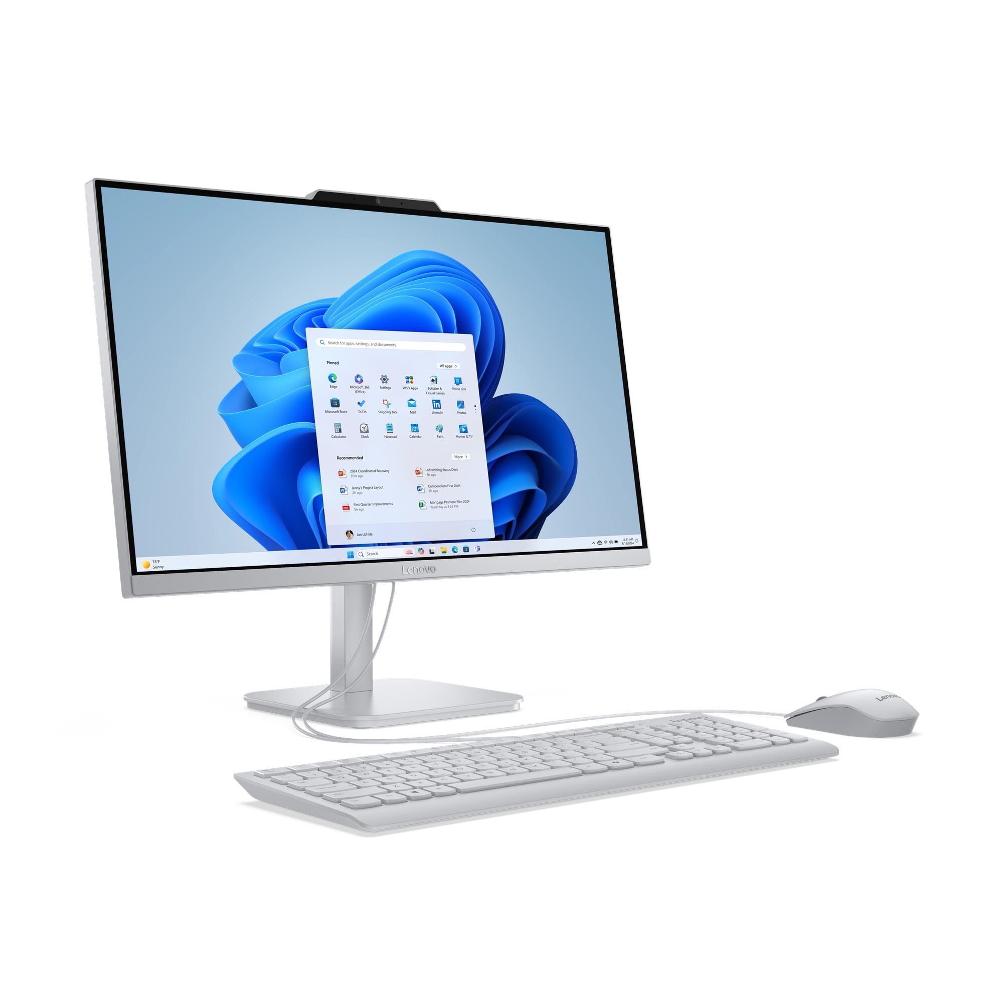 Obrázek Lenovo A/A100/23,8"/FHD/i3-N305/16GB/512GB/Intel int/bez OS/Šedá/2R
