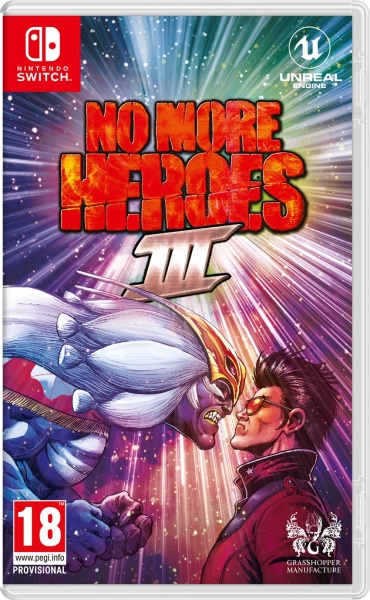 SWITCH No More Heroes 3 + samolepky a přívěsek na klíče (ROZBALENO)