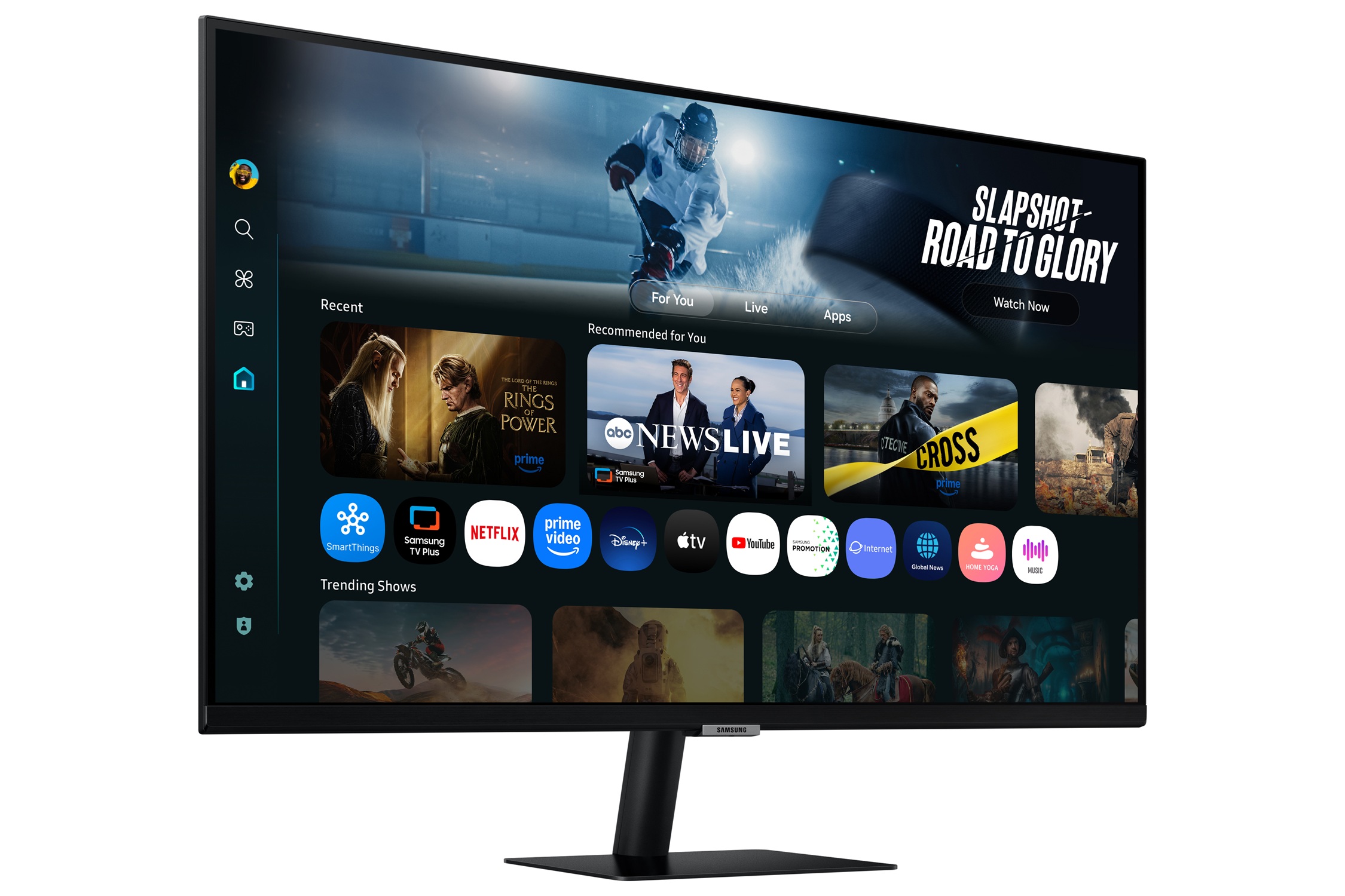 Obrázek Samsung Smart Monitor/M70F/32"/VA/4K UHD/60Hz/4ms/Černá/2R