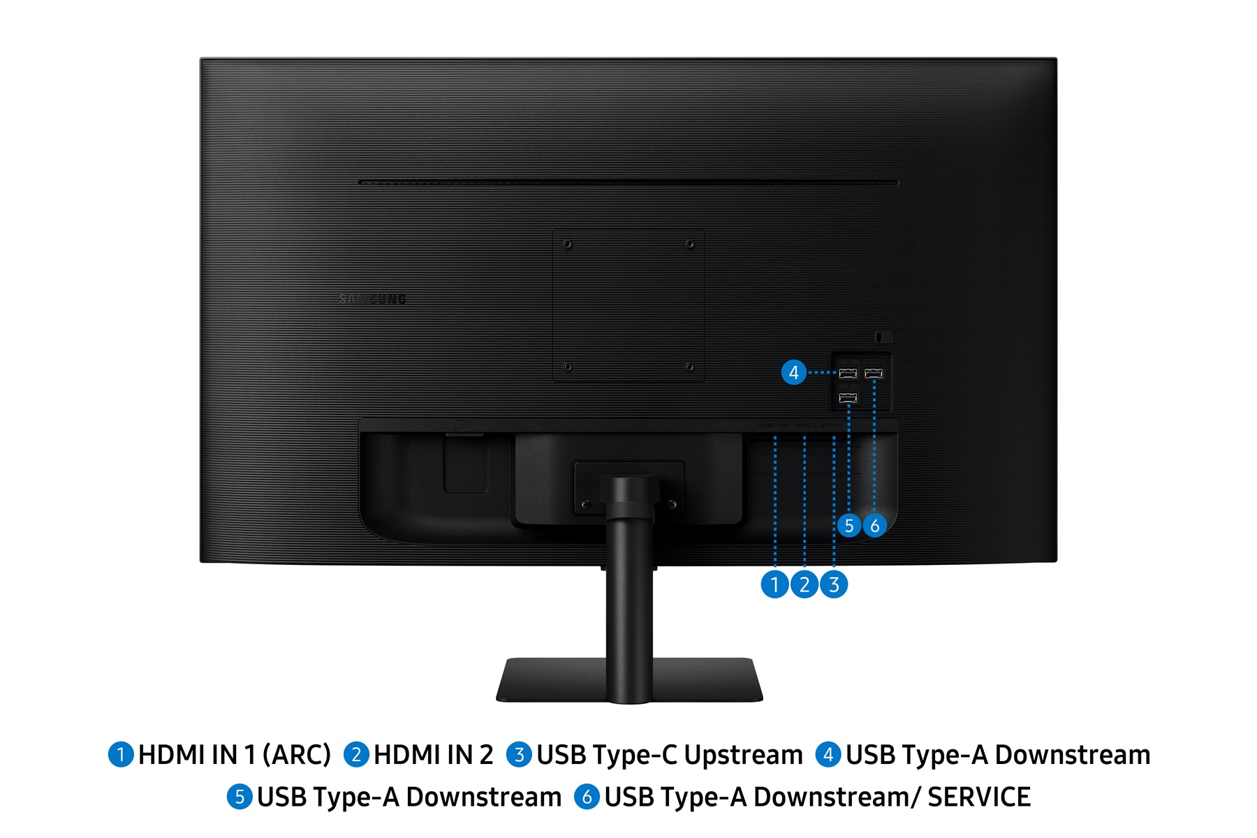 Obrázek Samsung Smart Monitor/M70F/32"/VA/4K UHD/60Hz/4ms/Černá/2R